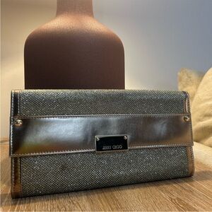 Jimmy Choo Metallic Gold Clutch